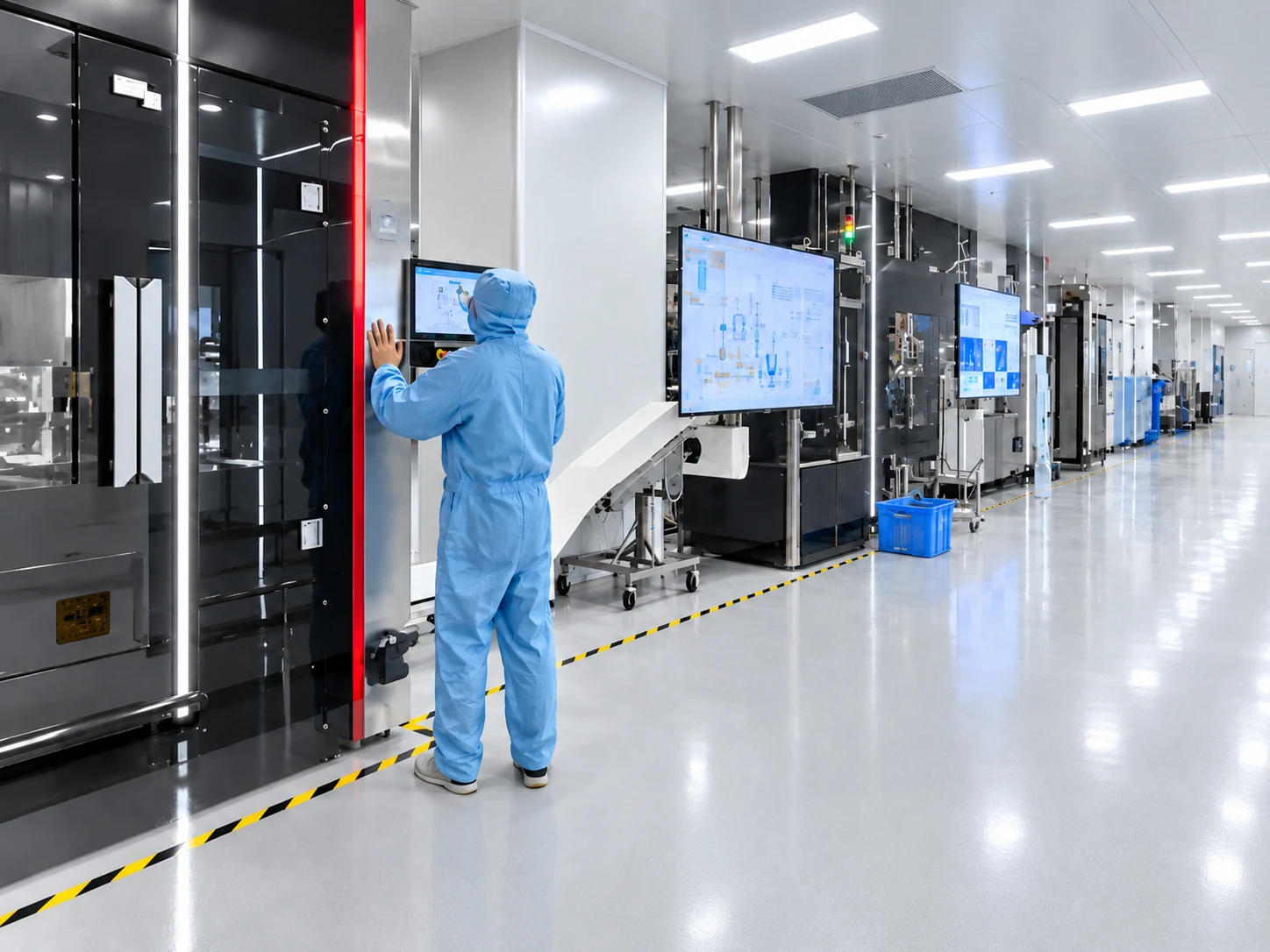 BFS filling equipment and operators in a production environment