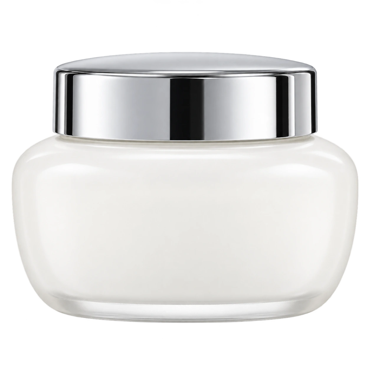 Generated packaging-format reference of a wide-shoulder cream jar. Not a photograph and not confirmed stock.